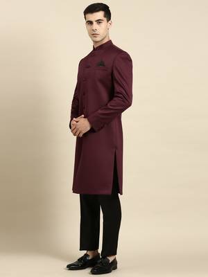 Wine classic achkan indo set 4