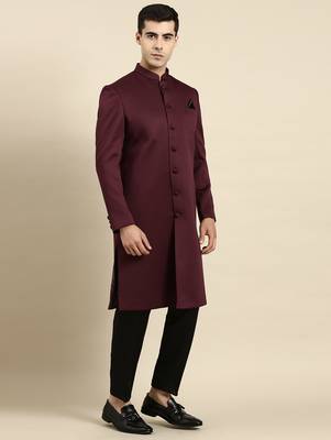 Wine classic achkan indo set 5