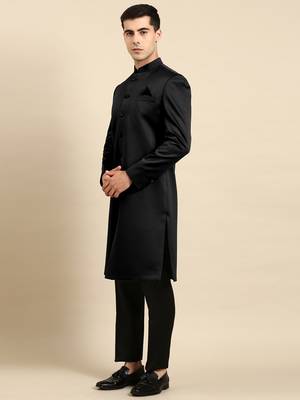 Black classic achkan 5