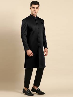 Black classic achkan 1