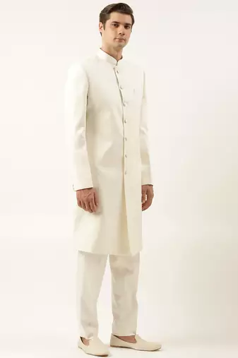 Cream classic achkan