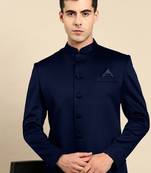 Navy blue classic achkan
