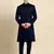 Navy blue classic achkan