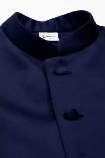 Navy blue classic achkan