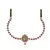 Waist Belt Gold Platted Pink Color Stone