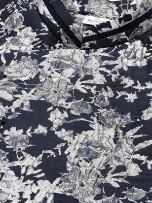 Navy grey jacquard angrakha indowestern set 2