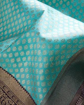 Multicolor silk blend sarees with blouse 4