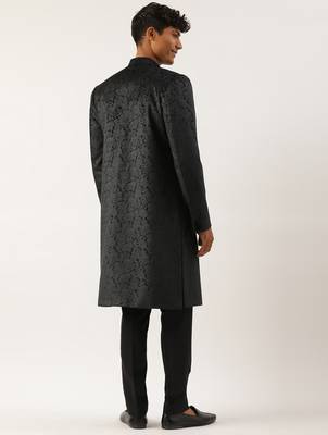 Black paisley velvet indo set 2