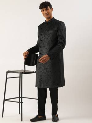 Black paisley velvet indo set 4