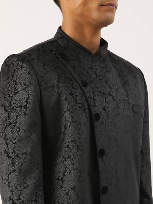 Black paisley velvet indo set 5