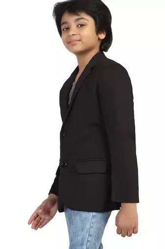solid single breasted party boys blazer