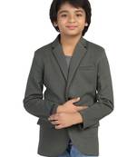 Solid mandarin party boys blazer