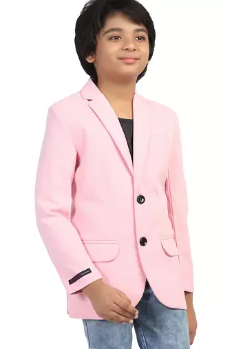 Solid mandarin party boys blazer