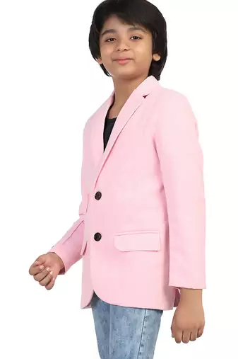Solid mandarin party boys blazer