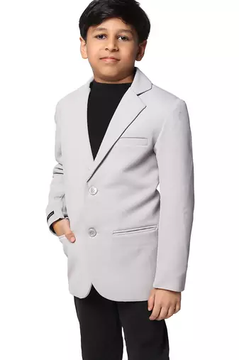 solid single breasted party boys blazer