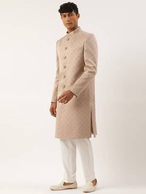 Dry rose achkan set 3