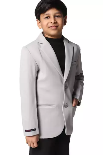 solid single breasted party boys blazer