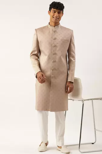 Dry rose achkan set