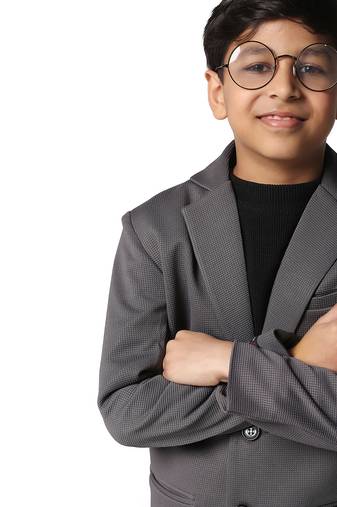 solid mandarin party boys blazer