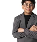 solid mandarin party boys blazer