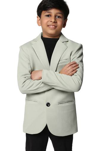 solid mandarin party boys blazer