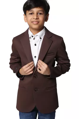 solid mandarin party boys blazer