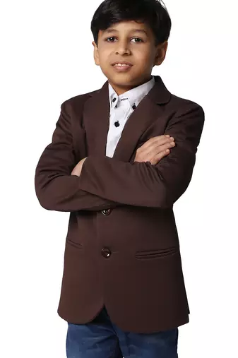 solid mandarin party boys blazer