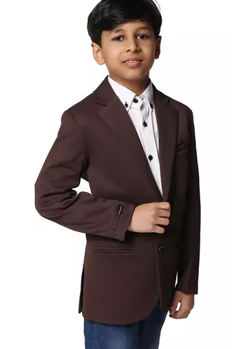 solid mandarin party boys blazer