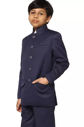 kids blue bandgala blazer
