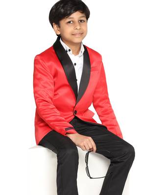 Boys red tuxedo 1