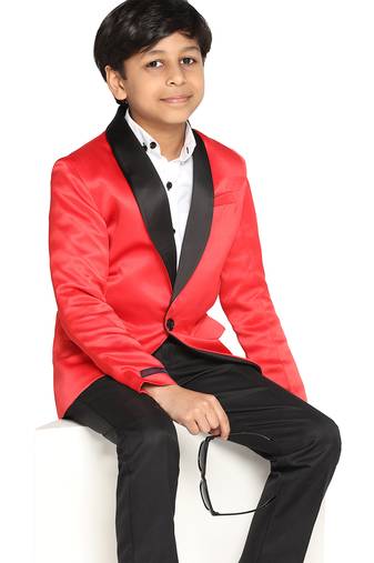 Boys red tuxedo