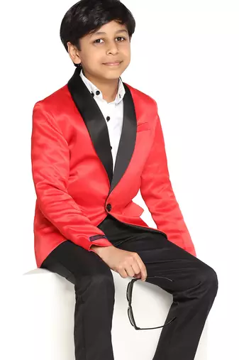 Boys red tuxedo