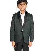 Boys green tuxedo blazer