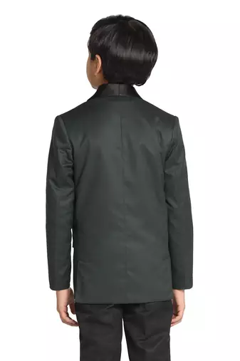 Boys green tuxedo blazer