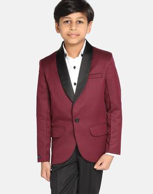Boys maroon tuxedo 1