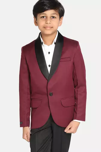 Boys maroon tuxedo