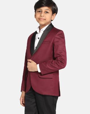 Boys maroon tuxedo 2