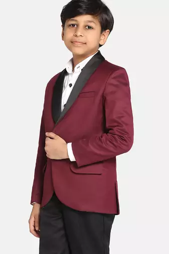 Boys maroon tuxedo