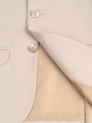 Boys beige bandhgala blazer 4