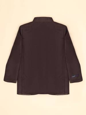 Boys brown bandhgala blazer 3
