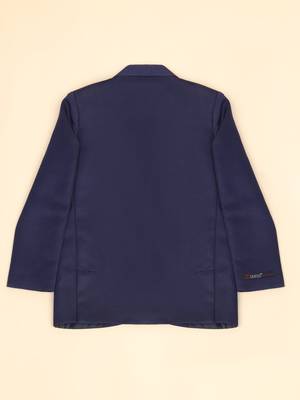 Boys blue notched lapel blazer 3