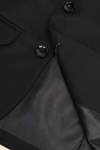 Boys black notched lapel blazer
