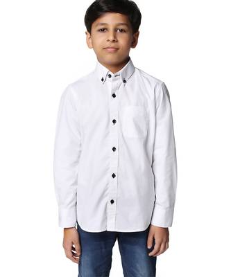 White solid shirt 1