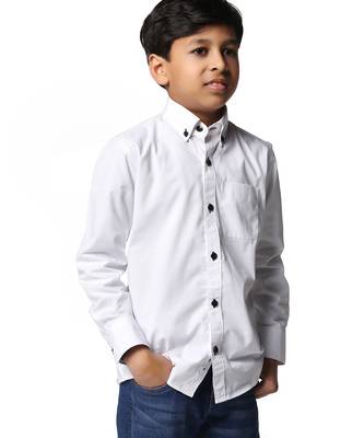 White solid shirt 3