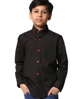 Black solid shirt 1