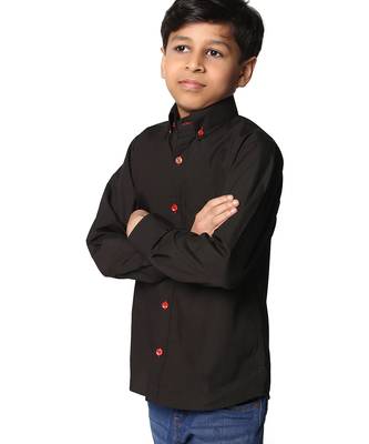 Black solid shirt 2