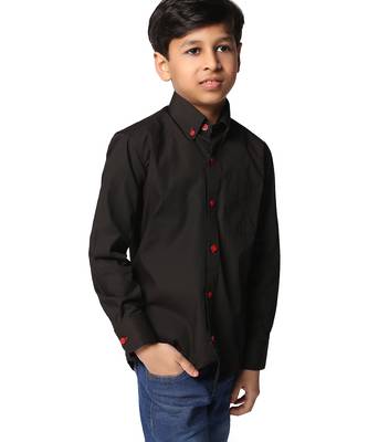 Black solid shirt 3