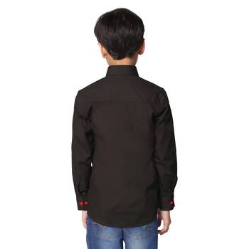 Black solid shirt 4