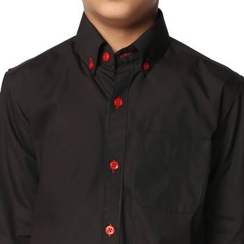 Black solid shirt 5