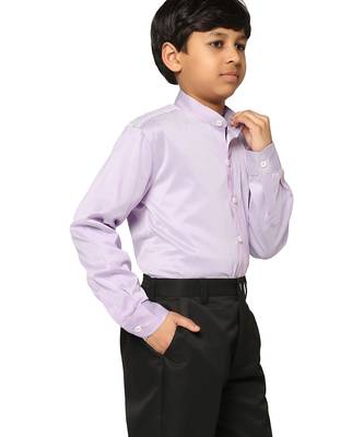 Boys purple striped shirt 2